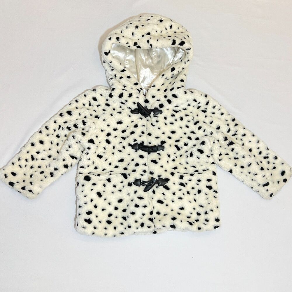 Vintage Disney 102 Dalmatians faux fur girls coat